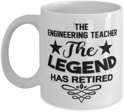 Professor de engenharia caneca, a lenda se aposentou, idéias de presentes exclusivas para o professor de engenharia, copo