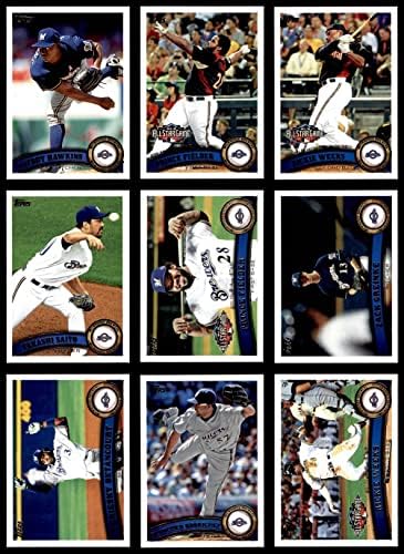 2011 Topps Update Milwaukee Brewers quase completa equipe Milwaukee Brewers NM/MT Brewers