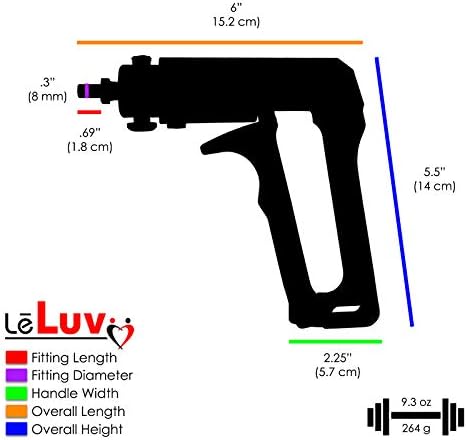 Leluv Black Maxi Penis Bomba Premium Silicone Hose Kit de 12 polegadas de comprimento x 2,50 polegadas de diâmetro vibração