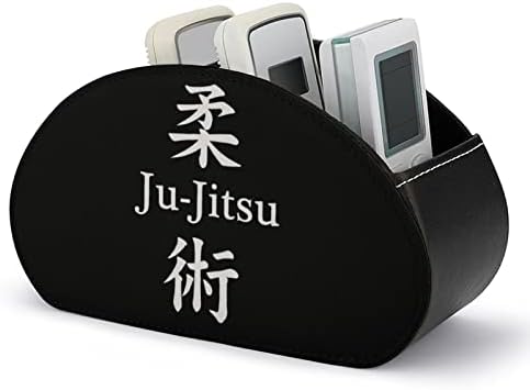 Jitsu PU PU Leather Remote Control titular Caixa de armazenamento do organizador de mesa com 5 compartimentos
