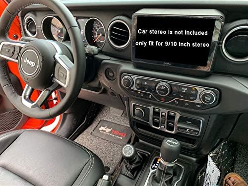 Painel de Fáscia de Rádio de Carro de 9 polegadas para Jeep Wrangler 2018-2019 Painel Frame