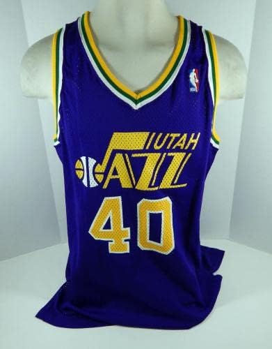 1995-96 Utah Jazz Jackson 40 Jogo emitiu Purple Jersey DP06915 - jogo da NBA usado