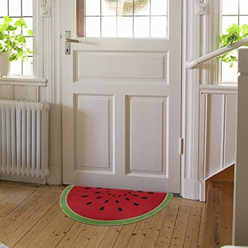 Codree personalizado tapete de melancia, melancia bem -vindo capacho de verão, 18 x 30 fruta meia redonda capacho de verão de verão