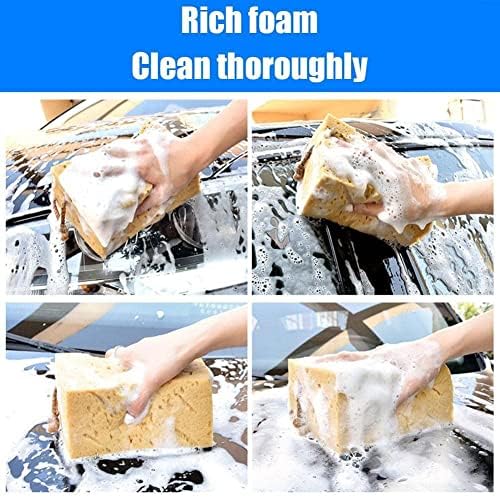 Jkapagzy grande lavagem de carro esponja espuma favo de mel limpeza lavagem de automóveis limpando pincel de carros