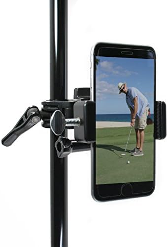 Gadgets® de golfe - grave suas tacadas no verde do pino/bandeira de golfe com este montagem universal de smartphone.