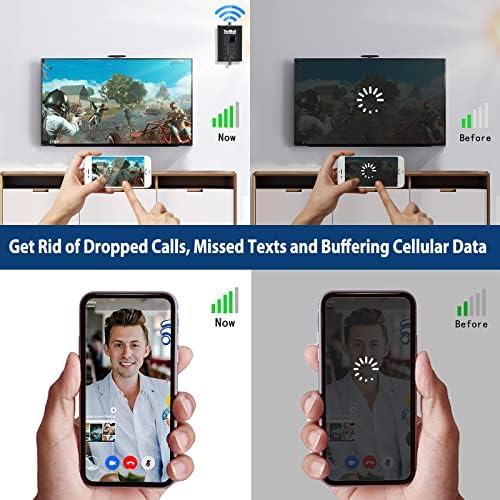 Reforço do sinal do telefone celular, reforço do telefone celular para casa até 6000 pés quadrados | Apoie todas as operadoras