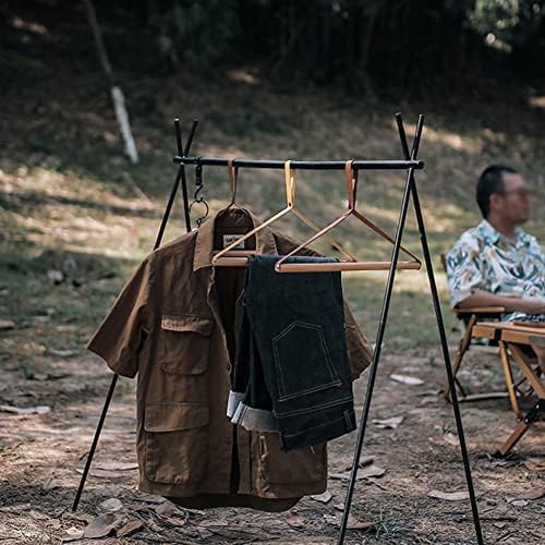 Zhyh 1pc Rack de roupas de madeira de faia não é fácil de escorregar alta capacidade de rolamento de carga boa tenacidade