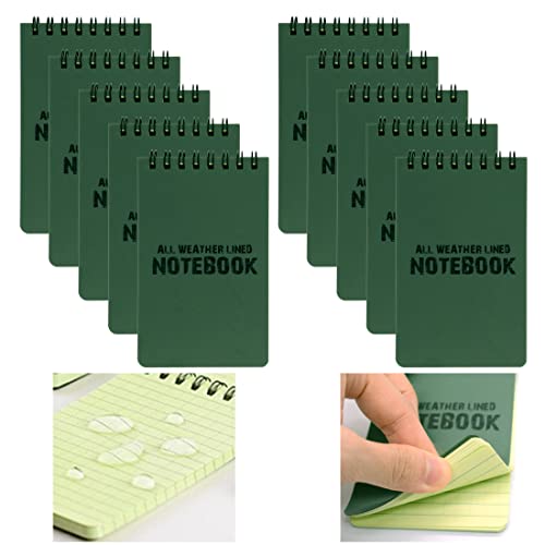 MOAMUN 10 PACK TODOS OS TEMPO DOMECIMENTO NOTEBOOK DESCURSO DO SUPERIOR, TAMANHO DE POCKETO NOTAS TOP TAPTICAL MEMO NOTAS