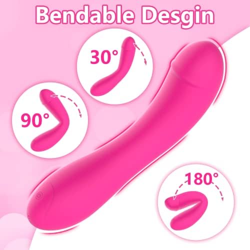 G Spot Vibrator Dildo Mulheres brinquedos sexuais, Mini Clitoris Vibrator Vagina Estimulador anal com 10 modos de vibração,