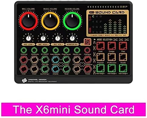 SXNBH Multifuncional Cartão de som externo CARTA DE AUDIO MIXER 14 EFEITOS PARA MÚSIC