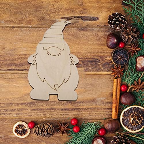 10pcs Árvore de Natal de madeira Decorações penduradas de madeira Craft DIY Pintura Diy Decoração de Natal Árvore de Natal de madeira