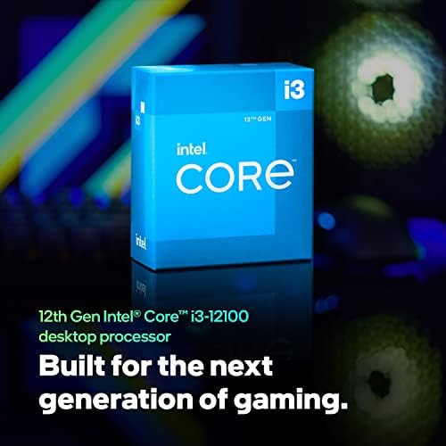 Intel Core i3-12100 Alder Lake CPU LGA 1700 3,3 GHz Quad-core 60W 12MB Cache Desktop Processor