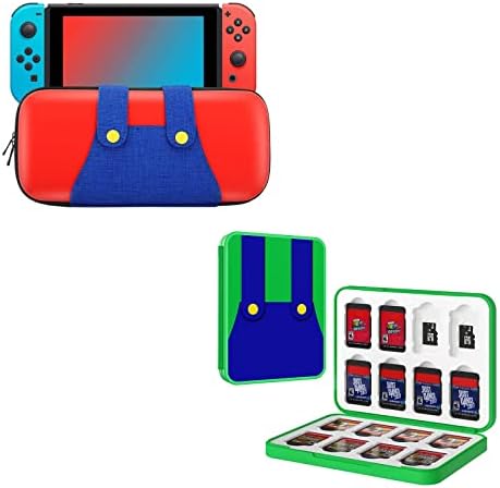 Kit de jogo de switch moko para nintendo switch/switch OLED, 1 estojo de transporte e 1 switch de jogo de cartão