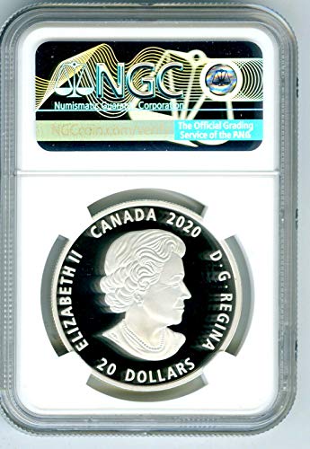 2020 CA Canadá Bill Reid Grizzly Bear Xhuwaji Coin Silver Proof Primeiro dia de emissão $ 20 PF70 UCAM NGC