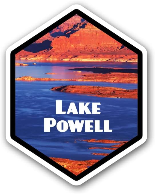 Squiddy Lake Powell - Decalque de adesivo de vinil para telefone, laptop, garrafa de água