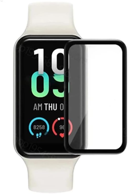 Protetor de tela PORRVDP para Amazfit Band 7, 3 PCS 3D Curved Soft Edge Smart Watch Protective Film [Clear HD] [cobertura completa]