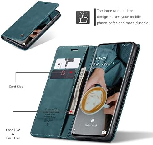 Kowauri Galaxy S20 FE 5G, case de couro de couro Design clássico com slot de cartão e caixa de dobra de fechamento magnético