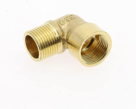 Cotovelo de latão 1/8 masculino x 1/8 Adaptador masculino de 90 graus Brass para reparo