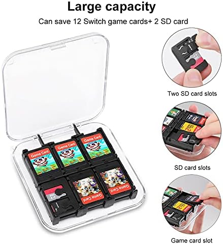 Caixa de armazenamento de cartas de jogo de desenho animado Caixa de proteção de proteção rígida para nintendo switch