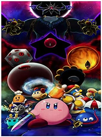 Art Poster Print 12 x 18 polegadas Kirby Canvas Decoração de casa de parede para casa do quarto do quarto