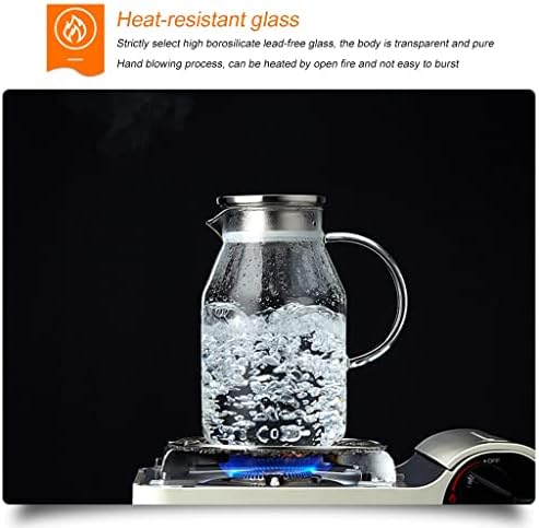 1.8L/60 oz de água de água, arremessadora resistente ao calor, para suco de chá gelado leite de leite frio ou quente lava