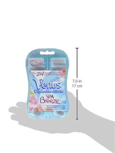 Gillette Venus Spa Breeze Mulheres Razor 2 Contagem de Mulheres