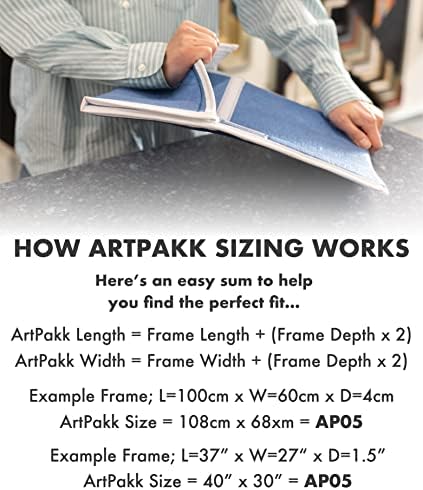 Artpakk - armazenamento de proteção, remessa, embalagem - 14 x 16 - AP01 - revestimento reutilizável, impermeável e sem ácido - Arte