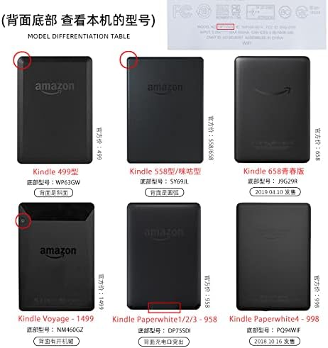 Caso do Wunm Studio para Kindle, Case for Kindle Touch 2014 Ereader Slim Protective Cover Smart Case - Kindle 7th Gen, 2014