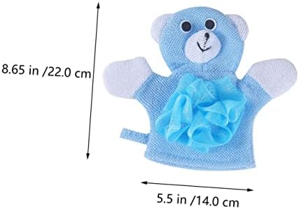 Fomiyes 2pcs Banho Toalha de banho Mittens infantis BOOFAH SPONGE SPONGE LOOFAH DISH SPONGE TOLINHAS DE ANIMAL PAR