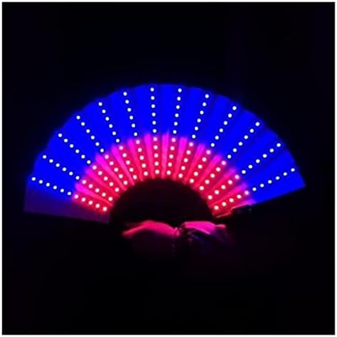 Fan do ventilador dobrável do Phonme Glow Fan LED Fan Lights Fan Night Show DJ Fan Fluorescent Color Mudança para