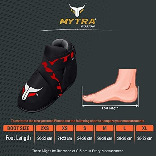 Botas de kickboxing semi -contato mytra fusion e almofadas para os pés para sparring kicks sparring sapatos mma muay thai karate