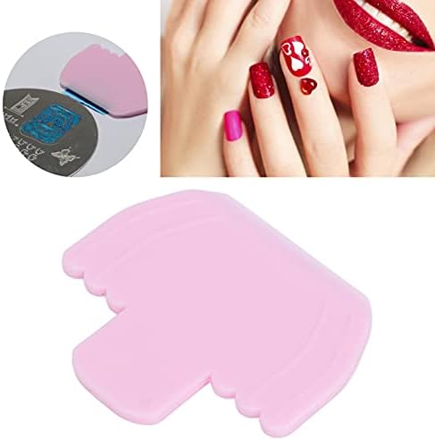 Raspador de manicure stedper, unhas de unhas Stamper Stampeing raspador de manicure plástico Raspante ferramentas de estampagem de