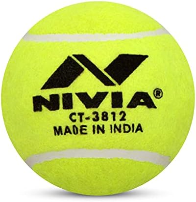 Bola de críquete de tênis pesada Nivia, amarelo