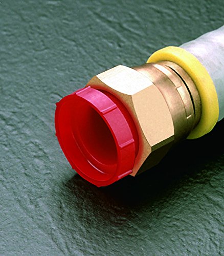 Capluga o plugue rosqueado de plástico para acessórios de jic alargados. PD-HF-28, PE-LD, para preencher o tamanho 1-7/8-12 , vermelho