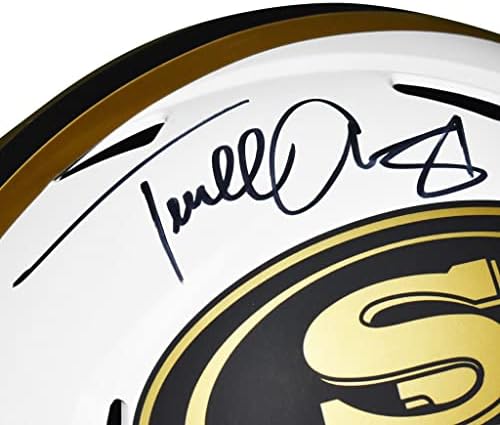 Terrell Owens autografou San Francisco 49ers Capacete lunar em tamanho real - assinado à mão e JSA autenticada