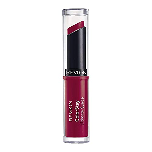 Lipstick por Revlon, batom de camurça Ultimate Colorstay, cor de alto impacto com fórmula cremosa hidratante, infundida com