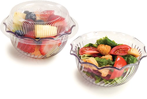 Carlisle Foodservice Products 453507 tigelas de sobremesa de plástico, 8 onças, transparente