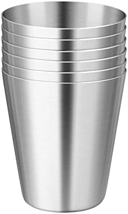 AMABEASB Glass Highball Viagem ao ar livre Aço inoxidável Conjunto de caneca conveniente portátil copo de vinho portátil