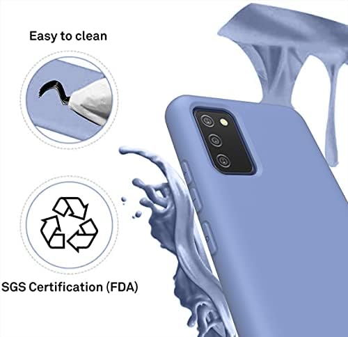 Weycolor para a caixa do Samsung Galaxy A02S, com protetor de tela de vidro temperado [2 pacote], líquido de proteção contra queda