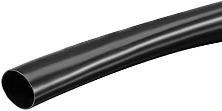 Dmiotech 16mm ID 17mm OD, mangueira de PVC flexível para proteção de fios e cabos ,, 3,0m/9,8 pés de comprimento preto