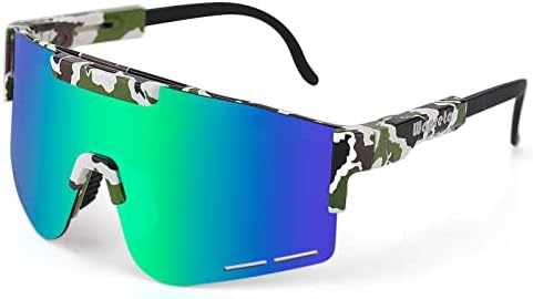 Óculos de sol polarizados para homens e mulheres, esportes UV400 Glasses Baseball Cycling Running Driving