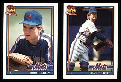 1991 Topps New York Mets quase completa equipe definida New York Mets NM/MT Mets