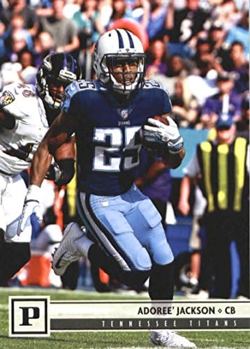 2018 Panini NFL Football 287 Adoree 'Jackson Tennessee Titans Cartão de negociação oficial