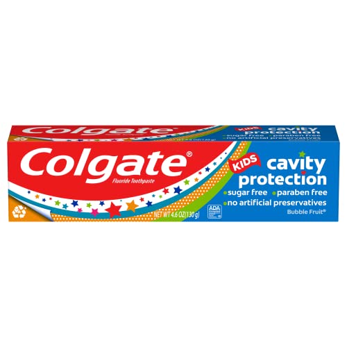 Creme dental para crianças Colgate com creme dental de fluoreto, anticavidade e proteção de cavidade, para idades