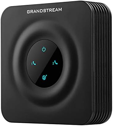 Grandstream GS-HT802 2 Adaptador de telefone analógico de porta Phone e dispositivo, preto