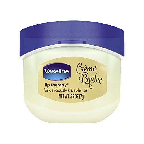 Vaselina Lip Balm for Instantaneta Soft Smooth Lips Crème Brûlée Balm para os lábios em umidade para melhorar a hidratação 0,25 oz