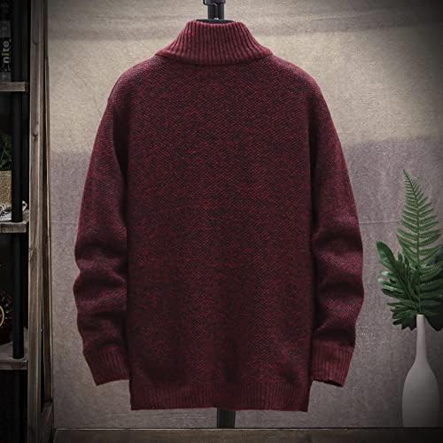 Dudubaby Sweater Ugly para masculino Autono e inverno Moda solta Cardigan Sweter de jaqueta com capuz de lapela quente
