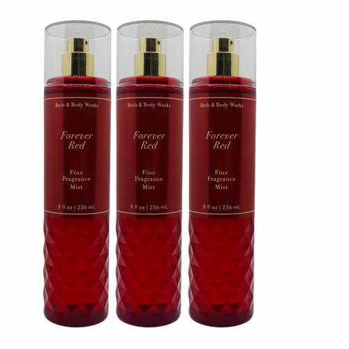 Bath and Body Works Forever Red Fine Fragrance Mist, 8,0 fl oz, 3-Pack