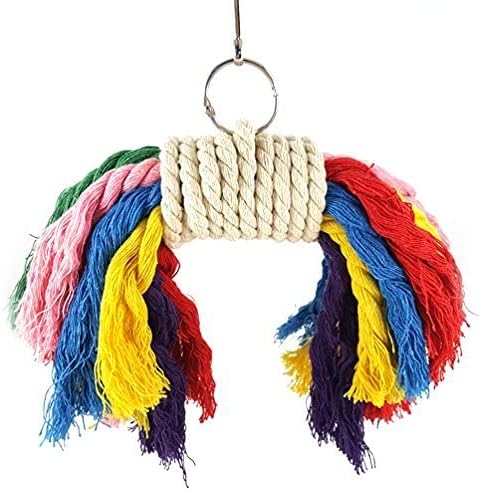 Litewoo Bird Chew Toys Swing Toys Colorido Cotton Cord