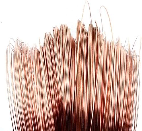 Fio de cobre fio de cobre rolo de linha sólida para fios elétricos condutores de artesanato DIY, comprimento: 10 metros